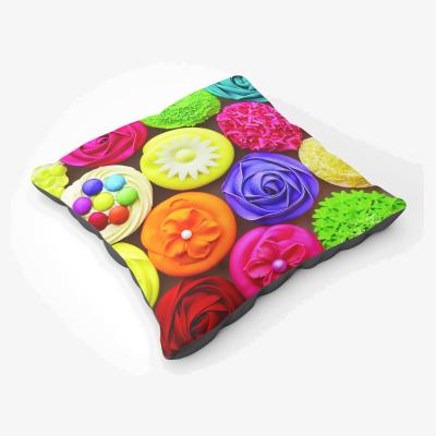 The Range Bright Colourful Cupcakes Floor Cushion - Yellow