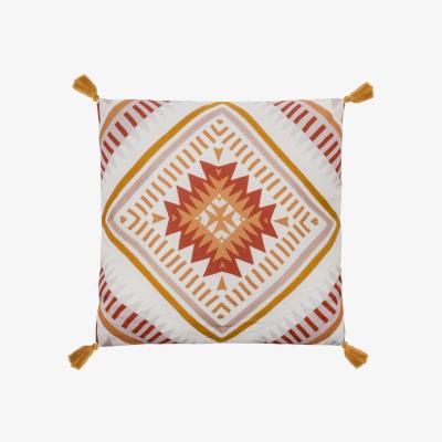 The Range Kimana Tassel Edge Cushion - Rust