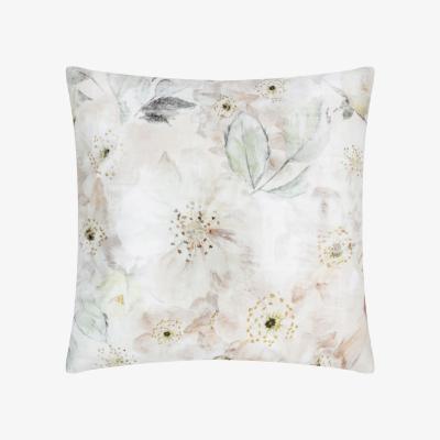 The Range Canina Floral Outdoor Filled Cushion - Off White / 43cm