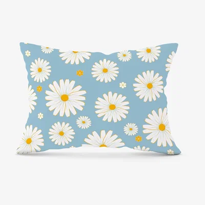 The Range Summer Daisy Pattern Cushion - Blue / 28cm