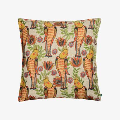 The Range Akamba Cockatiels Tropical Cushion - Multicolour / 80 Feather 20 Polyester / 80 Polyester 20 Feather
