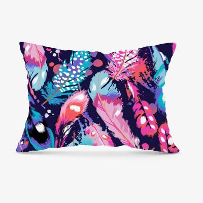 The Range Beautiful Colourful Feathers Cushion - Pink / 28cm