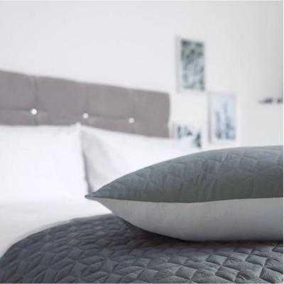 The Range Panama Filled Quilted Cushion - BM349 - Grey/Cloud