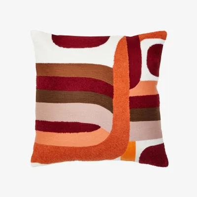 The Range Bosie Ozella Multi Coloured Square Cushion - Multicolour