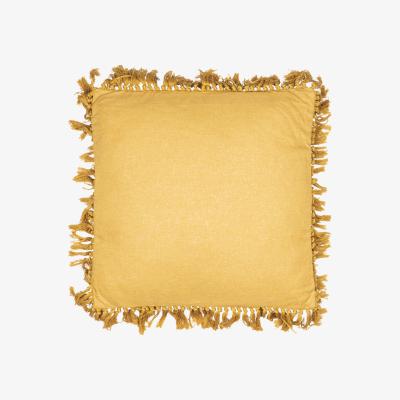 The Range Safira Tassel Edge Cushion - Ochre
