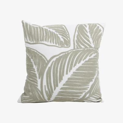 The Range Eden Leaf Cushion - White