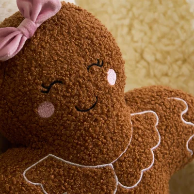 The Range OHS Toffee the Gingerbread Girl Cushion - Brown