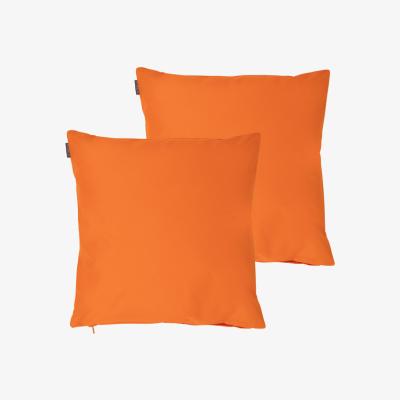 The Range Plain Indoor and Outdoor Cushion with Filling Included (Set of 2) - Orange