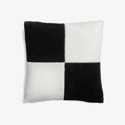 Rockett St George Black & White Checkered Square Cushion