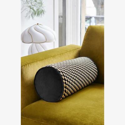 Rockett St George Black Geo Bolster Cushion