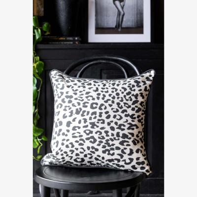 Rockett St George Monochrome Leopard Cushion