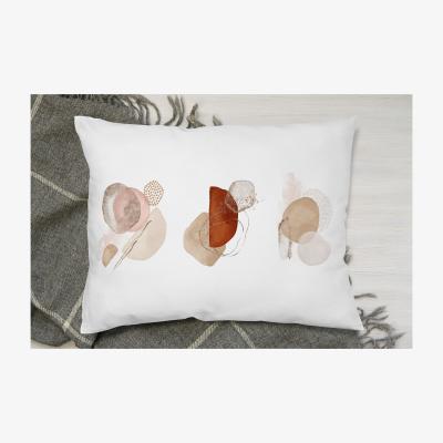 The Range Terracotta, Orange, Blush  Gold Elements Cushion - White