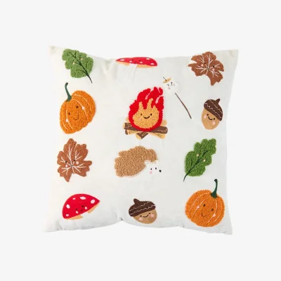 The Range Autumn Friends Embroidered Cushion