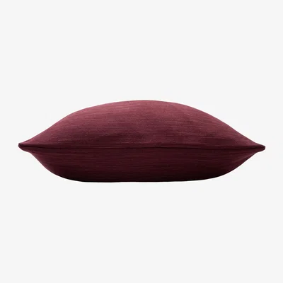 The Range Dalton Slubbed Cushion 43 x 43cm - Wine / Polyester