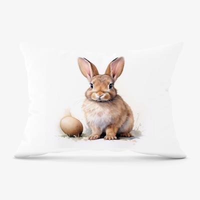 The Range A Watercolour Easter Bunny Cushion - Neutral / 33cm