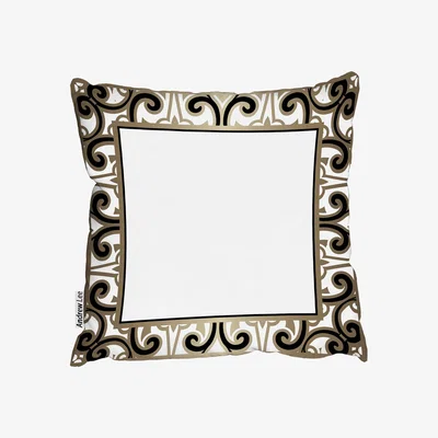 The Range Egyptian Frame Outdoor Cushion - Black / 60cm