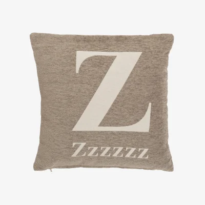 The Range Words Natural 'Zzzzzz' Cushion - Natural