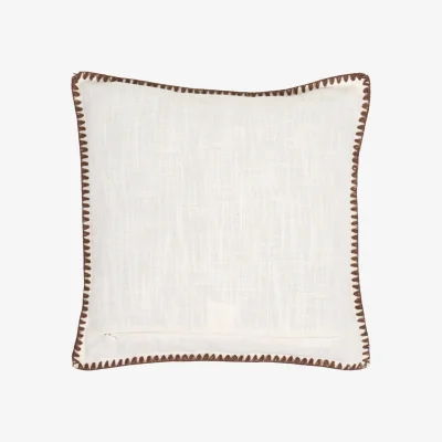 The Range Margot Stitch Edge Cushion - Natural