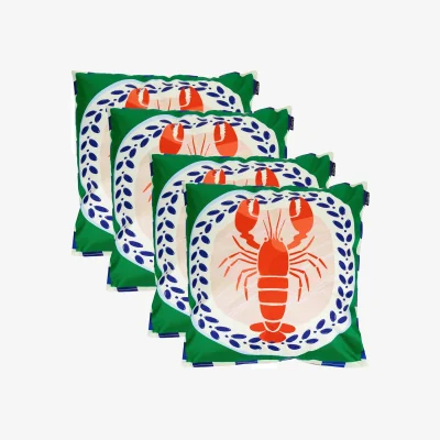 The Range 4 Pack Cushion 43x43cm Lobster Print