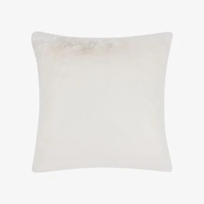 The Range Stanza Faux Fur Cushion 55 x 55cm - White / Polyester