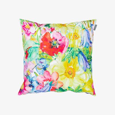 The Range Painterly Floral Outdoor Cushion - Multicolour/Purple