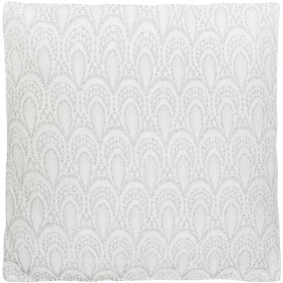 The Range Charlene Embroidered Cushion - Silver