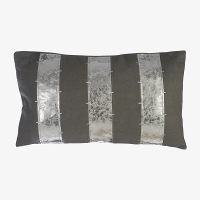 The Range Bosie Kensington Townhouse Grey and Silver Cushion - Silver