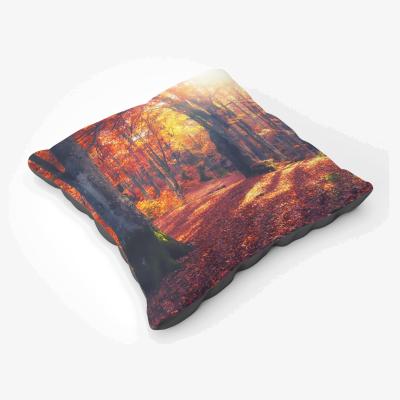 The Range Autumn Forest Floor Cushion - Brown
