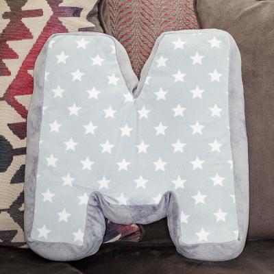 The Range Letter Cushion M - Grey/White