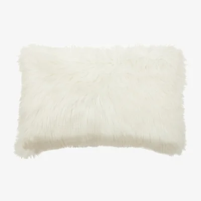 The Range Bosie Lamina Cream Fur Cushion
