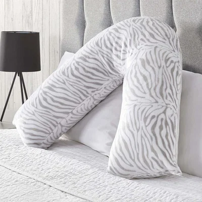 The Range Zebra V Shape Pillow Support Cushion - Black