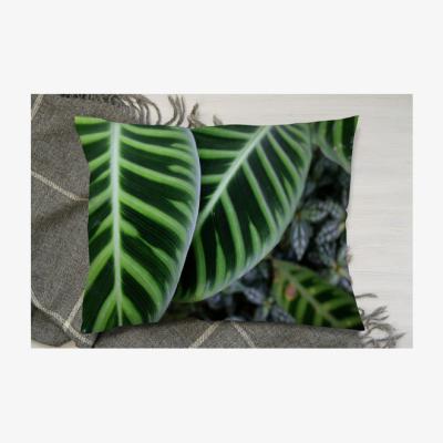 The Range Green Leaves Exotic Jungle Setting Cushion - Green