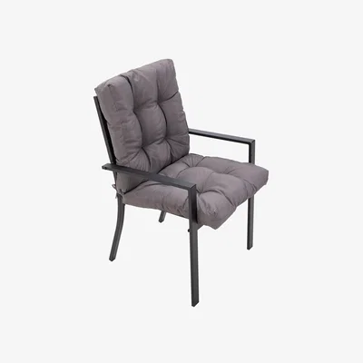 The Range Chair Cushion Thick Outdoor Garden Pad - Dark Grey