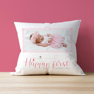 The Range First Mother's Day Single Photo Cushion - Pink