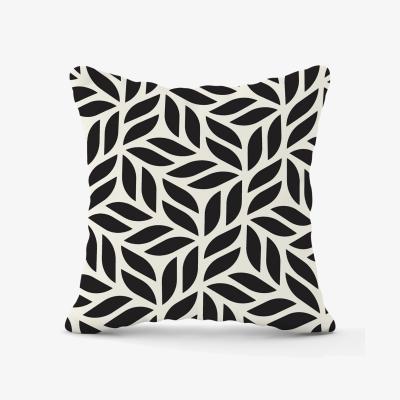 The Range Modern Stylish Abstract Texture Outdoor Cushion - Black / 60cm