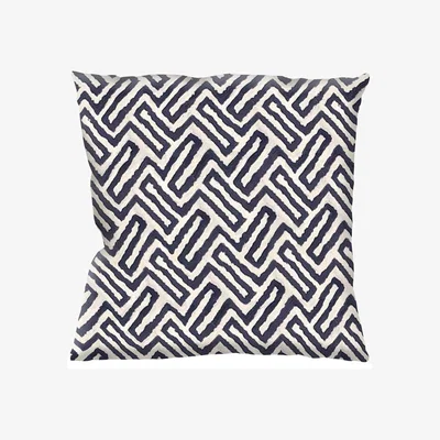 The Range Indoor Outdoor Cushion Water-Repellent  Fade-Resistant - Blue/White / Summer Blue