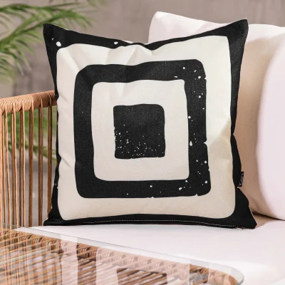 The Range Cushion 43x43 Kyoto Fabric, Target Mono