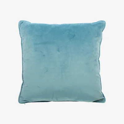 The Range Matte Velvet Cushion - Blue
