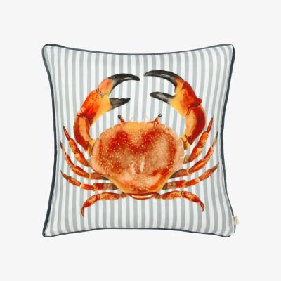 The Range Salcombe Crab Piped Cushion - Multicolour / 80 Feather 20 Polyester / 80 Polyester 20 Feather