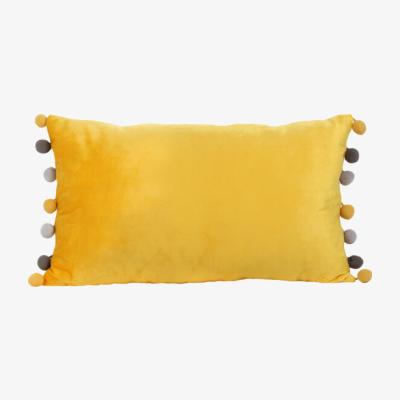 The Range Divante Rio Pom Pom Cushion Yellow  - Yellow