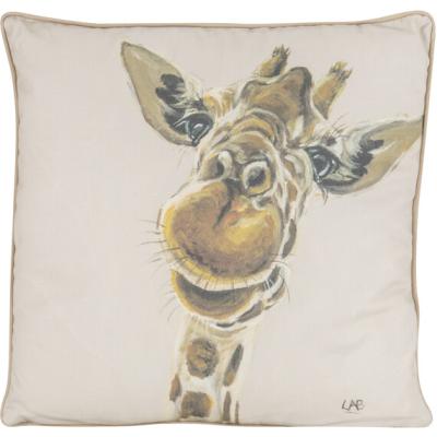 The Range Louise Brown Giraffe Cushion - Natural