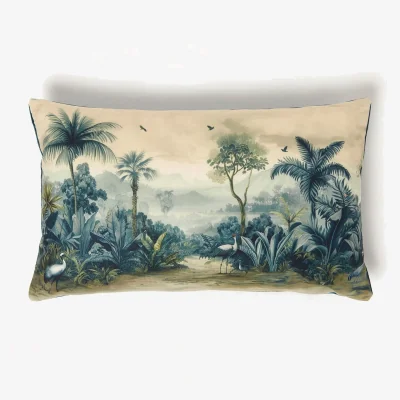 The Range Palm Sepia Boudoir Cushion 30 x 50 cm Tropical