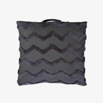 The Range Kimana Tufted Floor Cushion - Charcoal