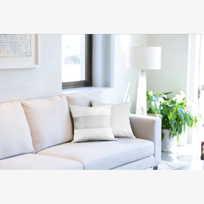 The Range Diamante Cushions - White, Gray