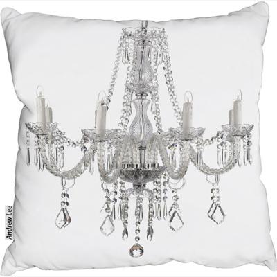 The Range Chandelier Cushion - White / 60cm