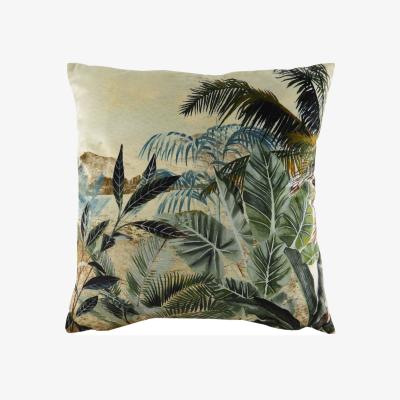 The Range Kibale Scene Tropical Cushion - Multicolour / Feather