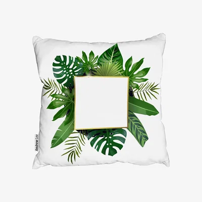 The Range Botanical Frame Outdoor Cushion - Green / 60cm