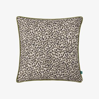The Range Nympha Abstract Spot Cushion - Olive / Polyester