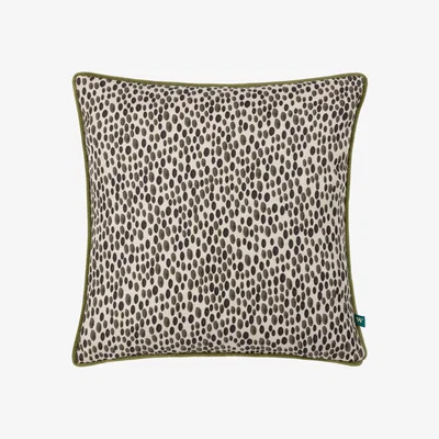 The Range Nympha Abstract Spot Cushion - Olive / Polyester