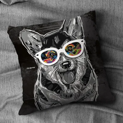 The Range PD Moreno Damon the Dog Cushion - Classic